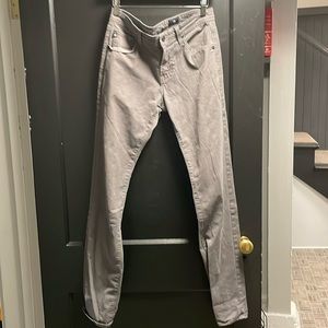 Ag matchbox fit size 30 grey slim fit pants retail 215 jeans denim